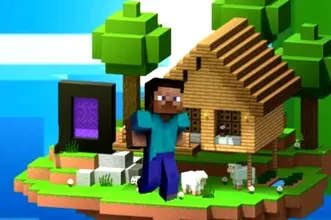 image bg Minecraft Steve Hook Adventure