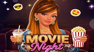 image bg Movie Night Glam Dress Up